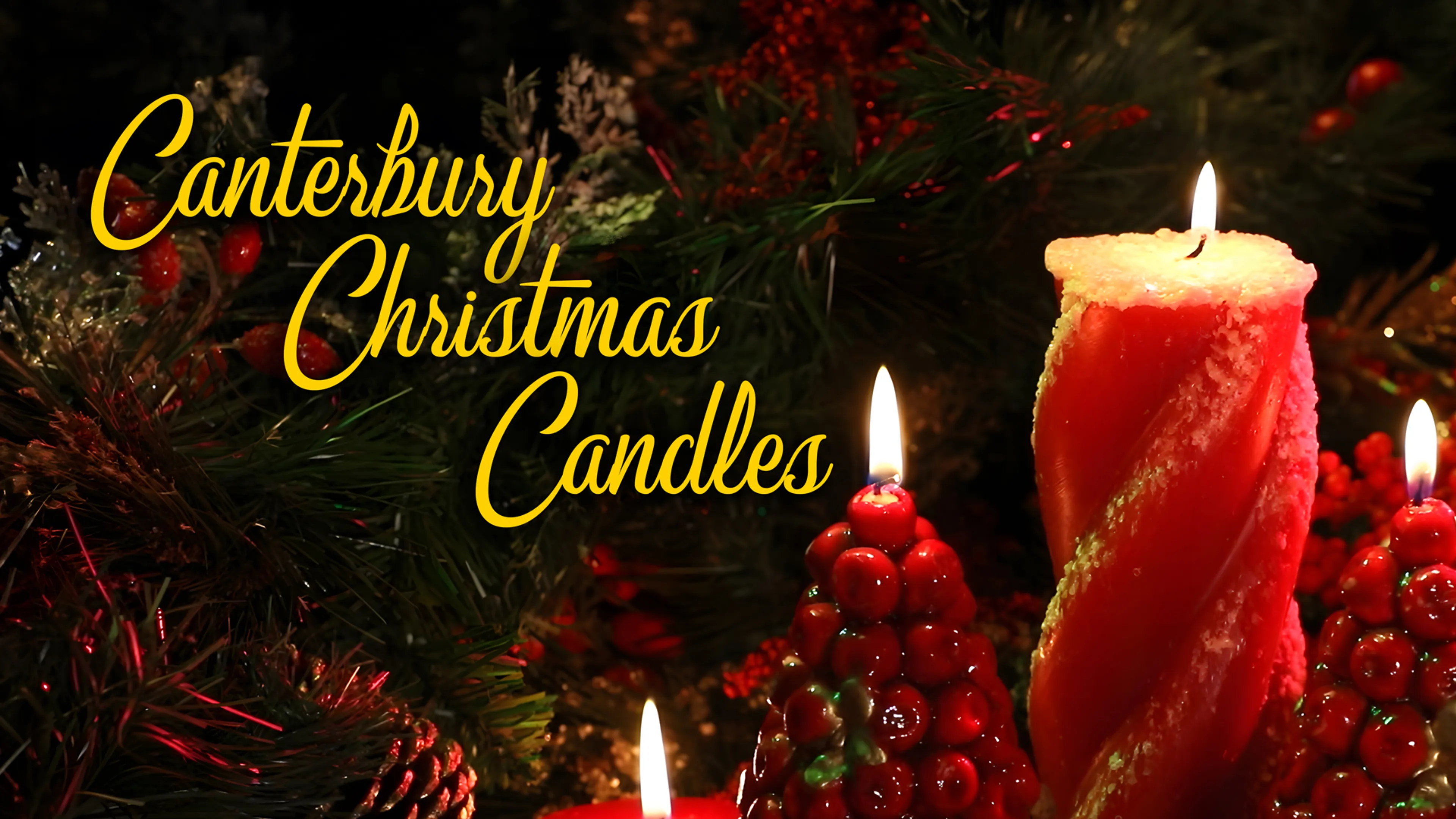 Canterbury Christmas Candles poster
